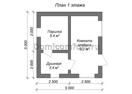 Баня из пеноблоков 5 на 5